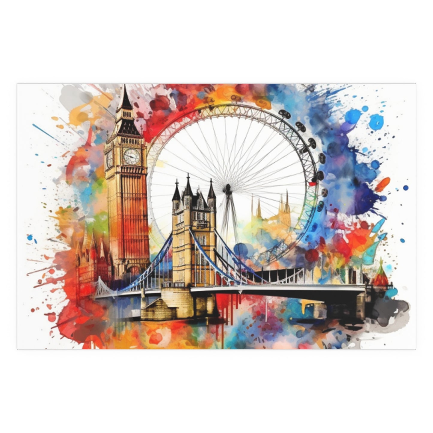 London Cityscape Spectrum Art Print