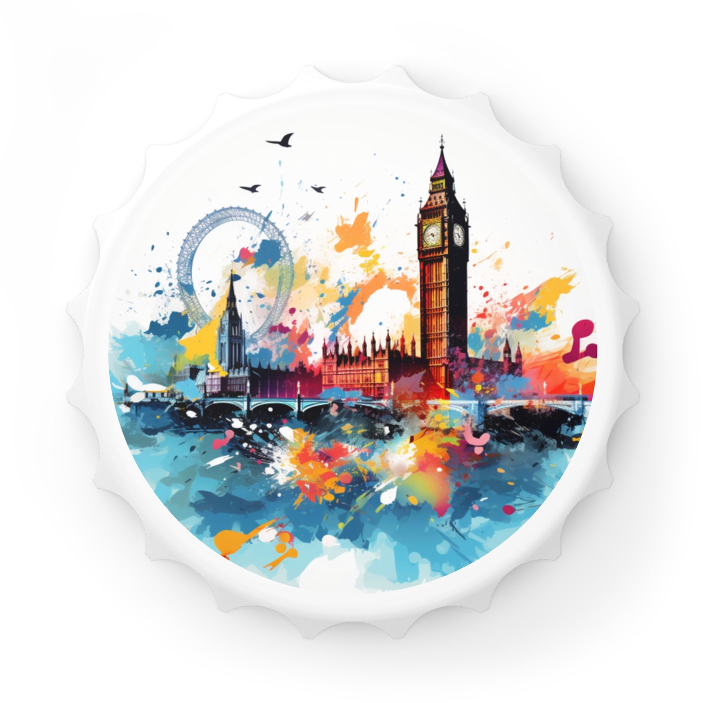 London Skyline Splendor Bottle Opener