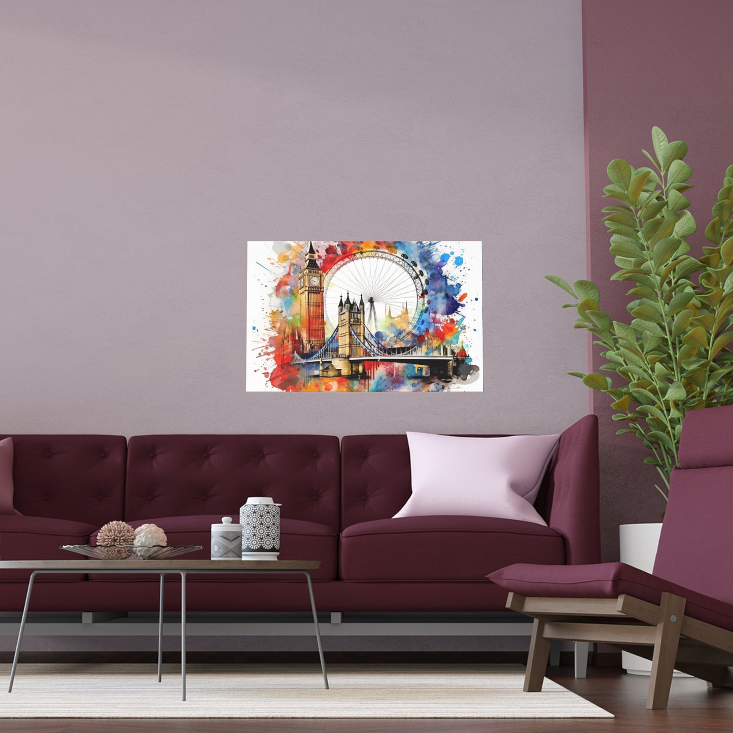London Cityscape Spectrum Art Print