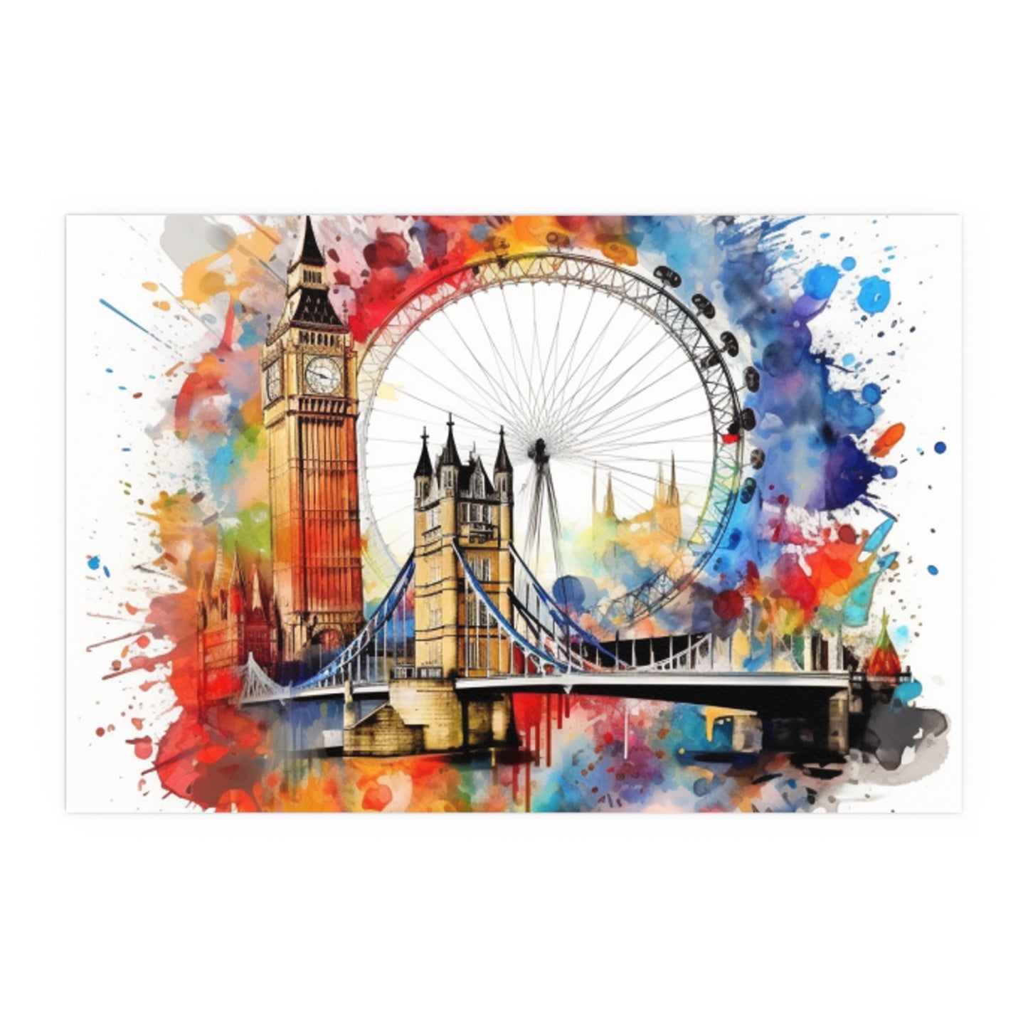 London Cityscape Spectrum Art Print