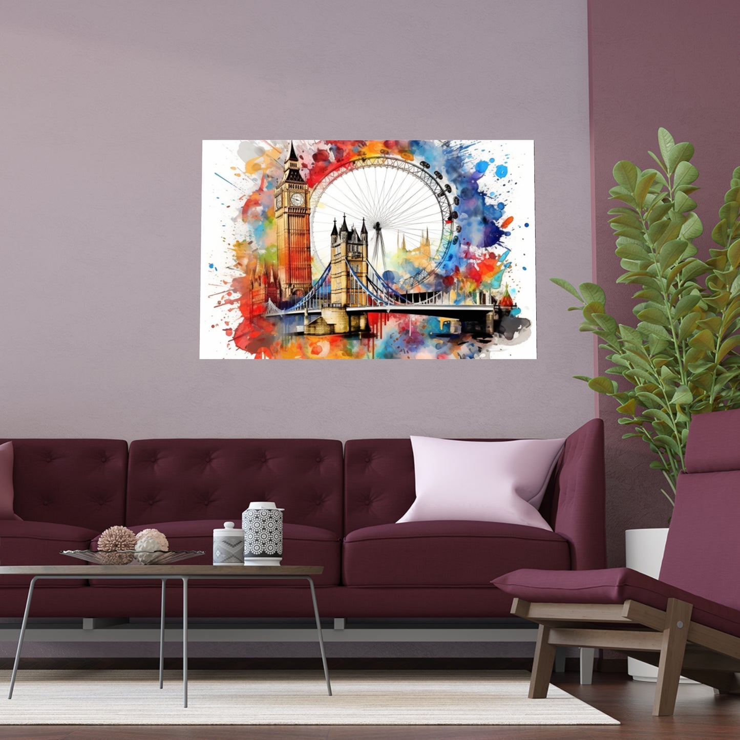 London Cityscape Spectrum Art Print