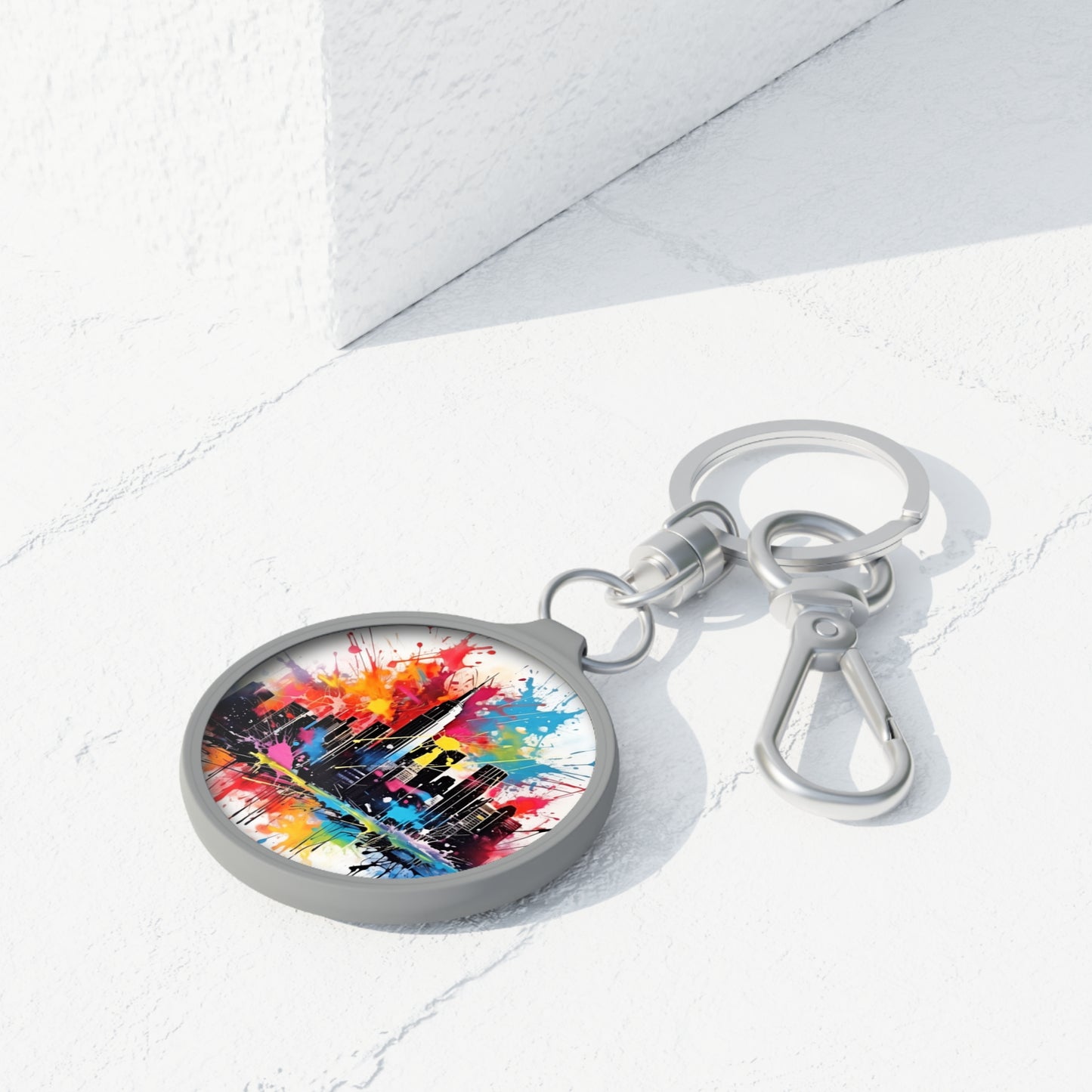 New York Skyline Keyring